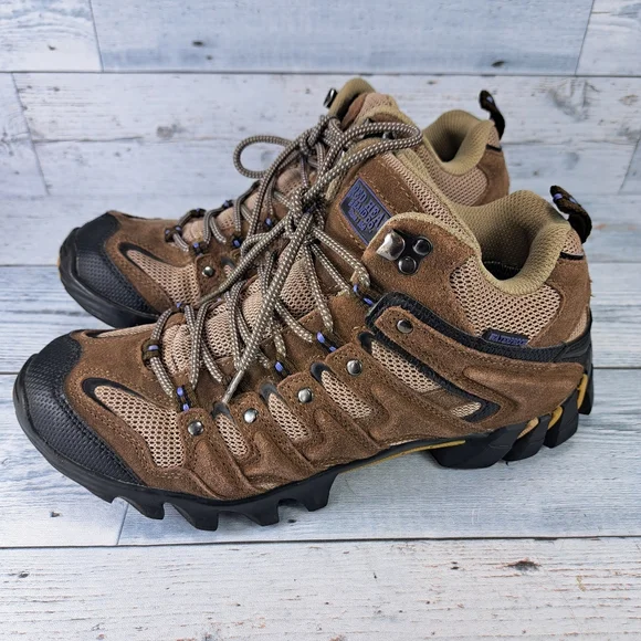 RedHead Men\'s Brown and Olive Green Hiking Boots Redhead Bone Dry Gore Tex Boots Mens Sz 7.5 Work Boots  main image 4